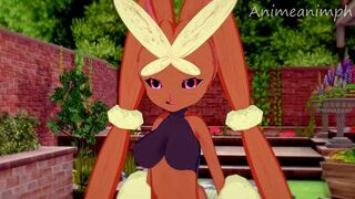 Training your Personal Lopunny with Creampies Until She Reaches Lv 100 - Pokemon Anime Hentai 3d