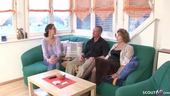 Faphouse - German Granny Seduce to Fuck by Grand Step Son and Step Mom Caught