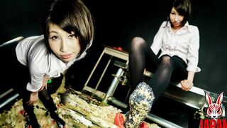 Faphouse - Yua Hidaka's Elegant Food Crush: Decadent Destruction by Black Stockings and High Heels