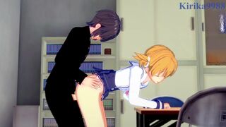 Chiaki Kanda and I have intense sex in the club room. - Atsumare! Fushigi Kenkyuubu Hentai