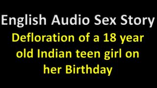 Faphouse - English Audio Sex Story -defloration of a 18 Year Old Indian Teen Girl on Her Birthday - Erotic Audio Story