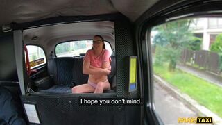 her Taxi Journey Ends with Sucking and Fucking on a Big Fat Cock