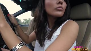 Cheating Hubby Eats Pussy in Cab
