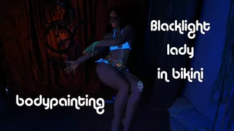 Faphouse - Mistressonline in Bikini Painting Her Own Body