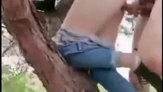 Tree porn video – Faphouse - Young Couple Climbs Tree To Have Sex