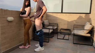 Faphouse - Sex In Public, He Fucks His Coworker On The Terrace