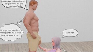 Reading Yoga With a Horny MILF - 3D Hentai Porn Comic