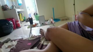 Faphouse - Cute Girl Short Hair Wear Clothes Sexy Want to Boyfriend Fuck Her