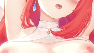 Red-haired sweaty girl desires Your dick! -4k hentai