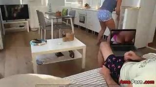 Part 1risky Dick Flash Jerks Off When Stepsister Cooking