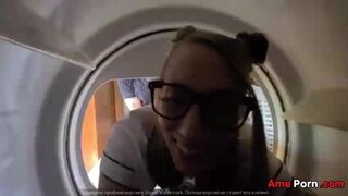 Step Brother Fucks Me In A Dryer