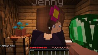 Steve fucks Jenny in his house in MINECRAFT