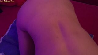POV Girl with Small Tits Blowjob and Ass Licking
