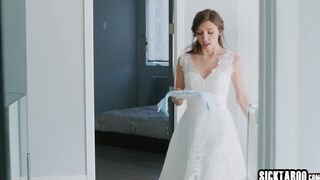 Wedding jitters were shattered with sex