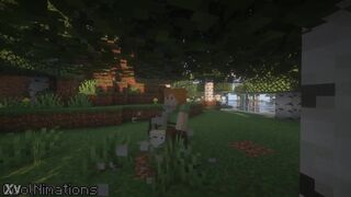 Minecraft Alex sucking End Rod