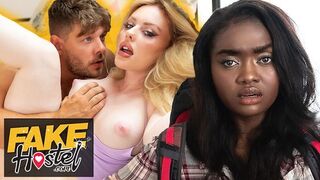 PAWG steals Ebony babes BWC cheating boyfriend for hardcore sneaky sex fun