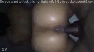 Hubby Films His Wife with a BBC Again