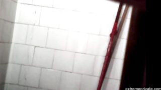 cunt and ass Colombian stepmom spied in shower