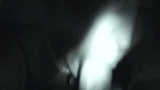 Naughty night vision BJ slut sucks dick