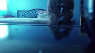 Latina girl sex with man who has ugly tattoos