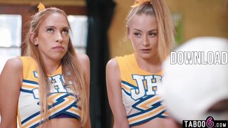 Cheerleaders let coach fuck them anal