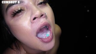 Glory Hole Secrets - MILF Summer and Teen Maya cum swallowing