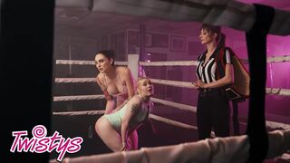 TWISTYS – Charlotte Sins And Haley Spades Match Up In The Ring For Some Big Juicy Booty Slappin!