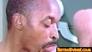 Office stud switches heads with hungover black guy before cupping