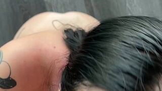 Cheating Girlfriend Gets Facial