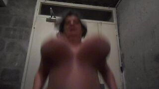 hanging natural monster tits from french mature valerie 115D slow motion 1