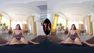 Pretty Latina Babe Gets Your Cum All Over Her Face VR