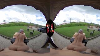Stunning Big Ass Big Tit Babe Outdoor Fucking VR