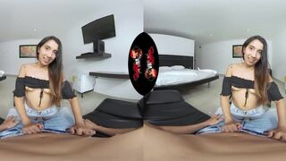 18yr Tiny Teen First Time Sex On Camera - VR