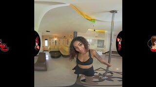 5K VR Porn Staring Black Goddess