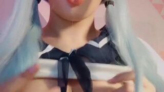 Ahegao blowjob for sempai