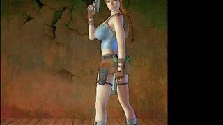 3D Ogres Cum On Lara Croft!
