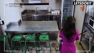 Cleaning Lady Medusa Gets To Fuck A Young Cock At The Hostel