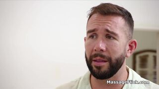 Catching ebony masseuse masturbating in the shower