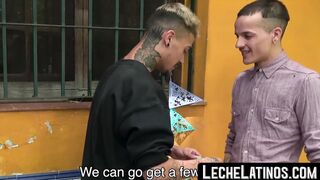 The first time a straight Latino rides raw is with cock