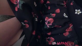Adorable Japanese Teen Plays With Cock For POV Creampie