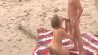 Stepdaughter 20 and BF on the beach (voyeur)