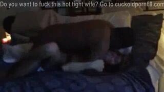 Cuckold watching and recording his wife having sex with BBC
