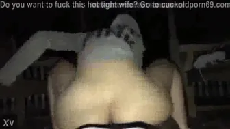 Cuckold Wife Takes 2 BBC Loads Threesome