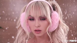 Blonde Snowbunny Lilly Bell Fucks Herself With A Dildo and Plays with Her Natural Tits