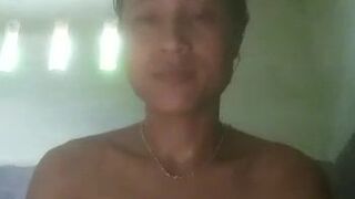 Indian sexy Village wife nude show
