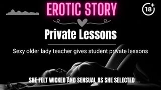 [EROTIC AUDIO STORY] Private Lessons
