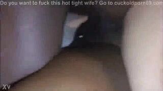 Hot slut wife Cassandra Deep sucks 2 big black cocks