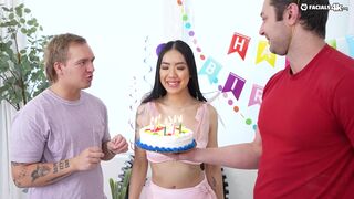 They Surprised Me For My Birthday By Covering Me In Cum