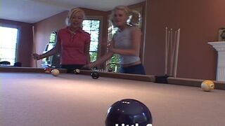 Cute blonde lesbian licked out