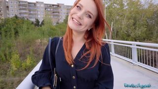 Clemence Audiard POV blowjob and public sex with big dick